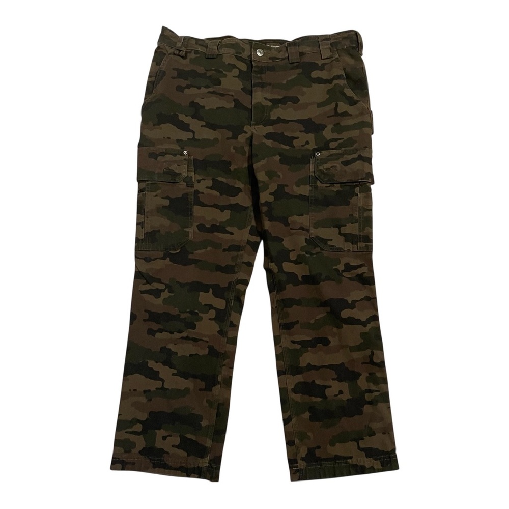 **SOLD**Duluth Trading Pants Mens 40x28 Camo Flex Fire Hose Slim Cargo Work